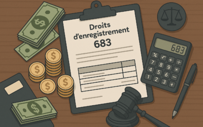 Calcul droits enregistrement 683 : guide pratique